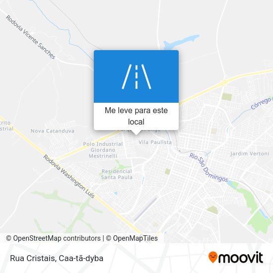 Rua Cristais mapa