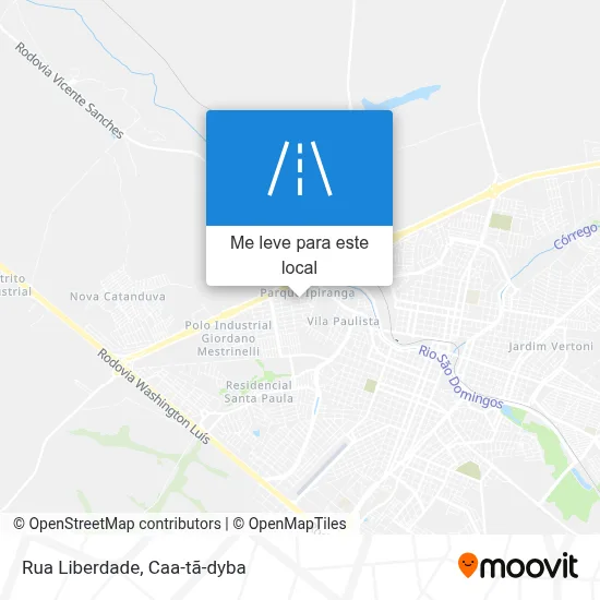 Rua Liberdade mapa