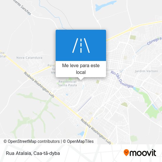 Rua Atalaia mapa