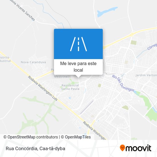 Rua Concórdia mapa