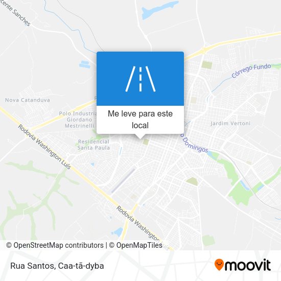 Rua Santos mapa