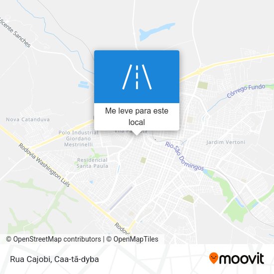Rua Cajobi mapa