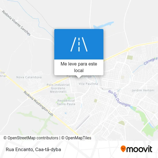 Rua Encanto mapa