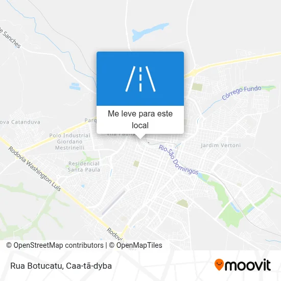Rua Botucatu mapa