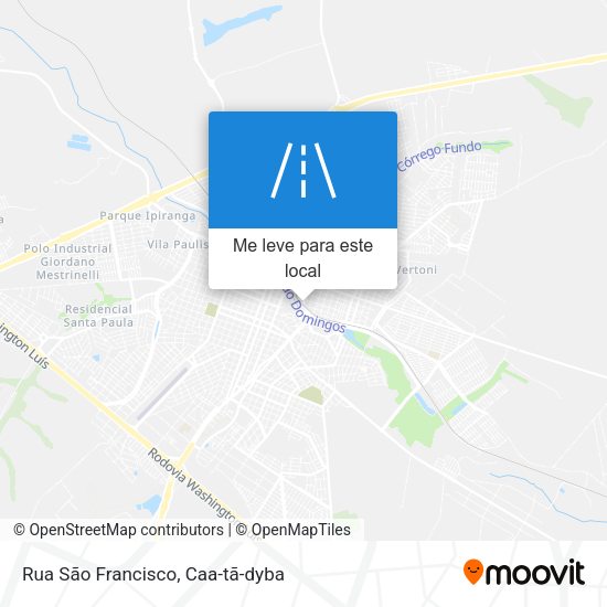 Rua São Francisco mapa