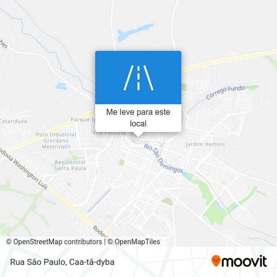 Rua São Paulo mapa
