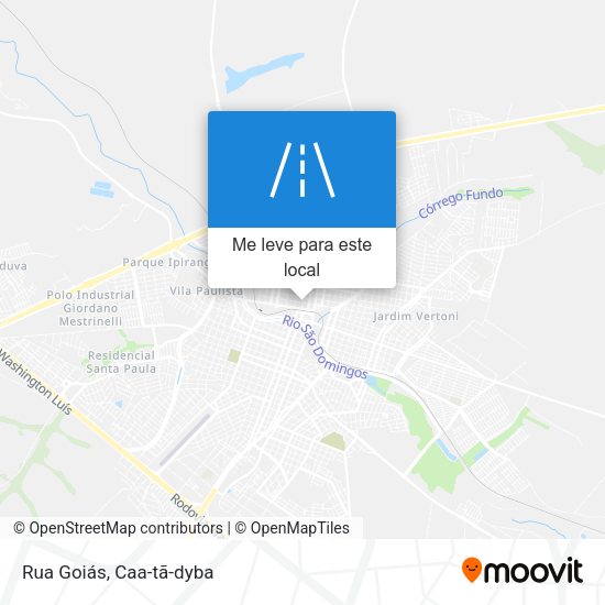 Rua Goiás mapa