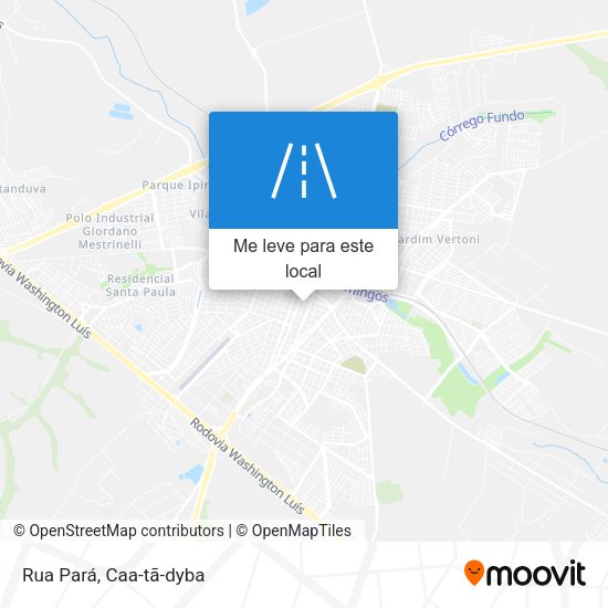 Rua Pará mapa