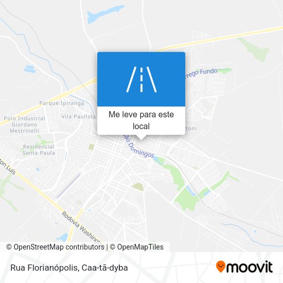 Rua Florianópolis mapa