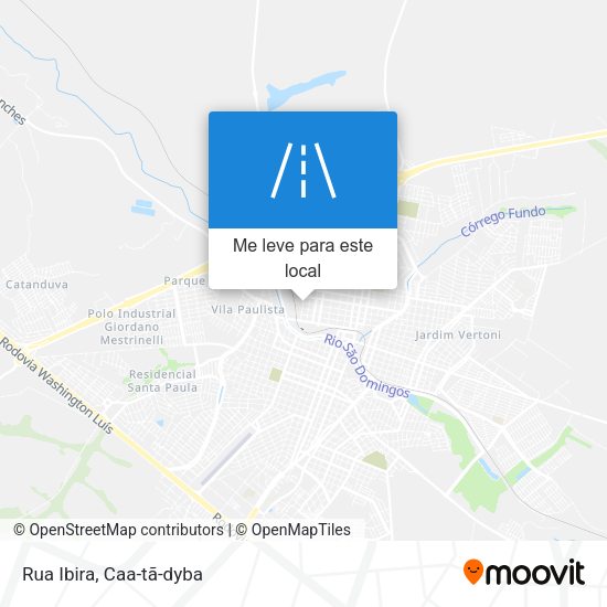 Rua Ibira mapa