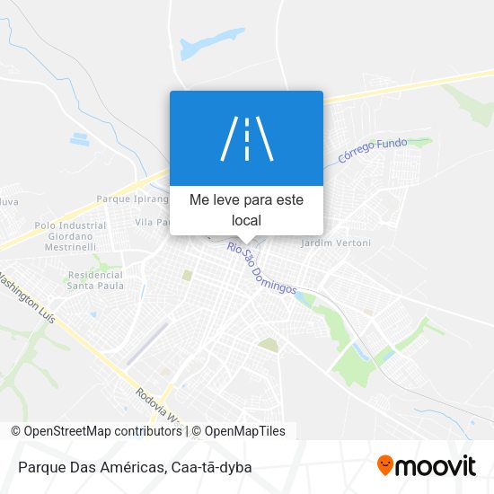 Parque Das Américas mapa