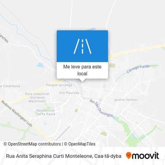 Rua Anita Seraphina Curti Monteleone mapa