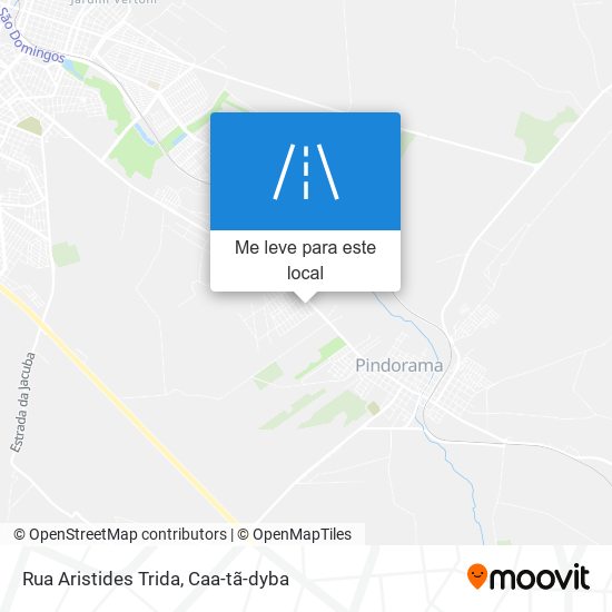 Rua Aristides Trida mapa