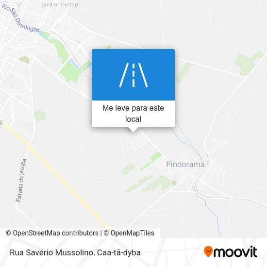 Rua Savério Mussolino mapa