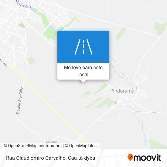 Rua Claudiomiro Carvalho mapa