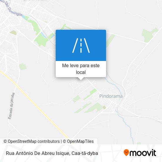Rua Antônio De Abreu Isique mapa