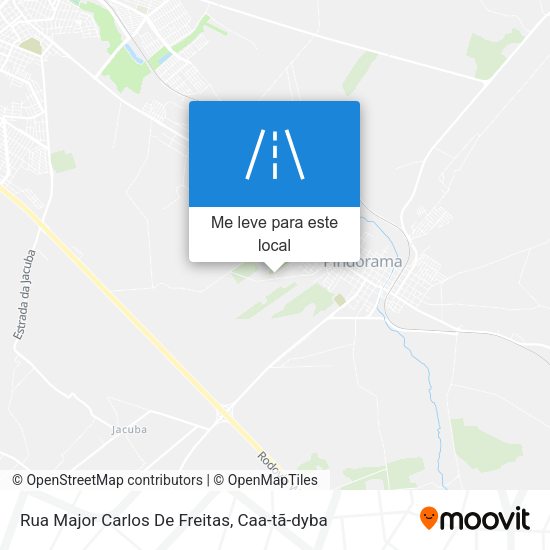 Rua Major Carlos De Freitas mapa