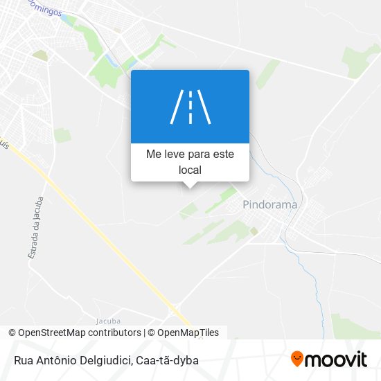 Rua Antônio Delgiudici mapa