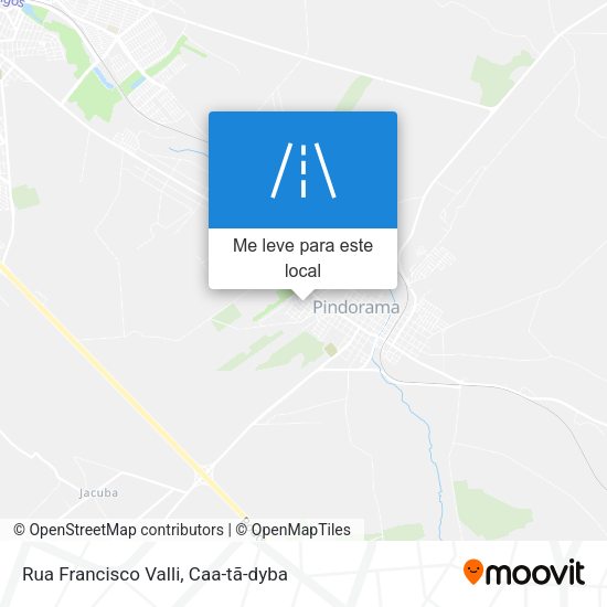 Rua Francisco Valli mapa