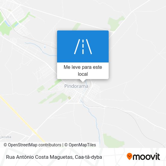 Rua Antônio Costa Maguetas mapa