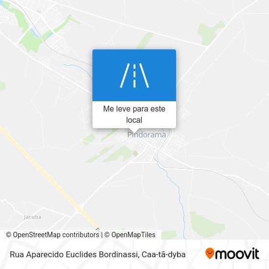 Rua Aparecido Euclides Bordinassi mapa