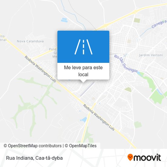 Rua Indiana mapa