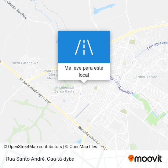 Rua Santo André mapa
