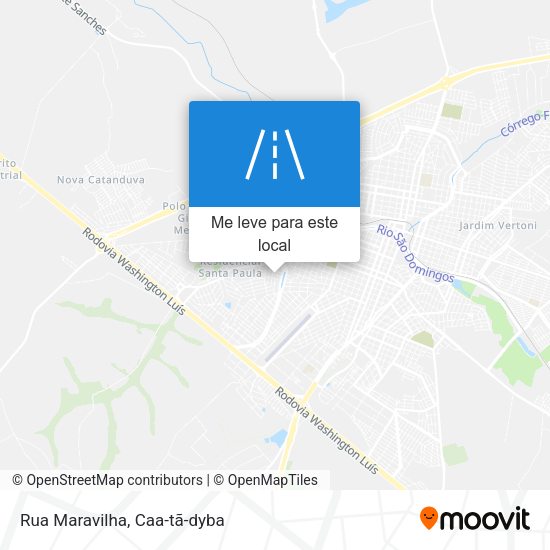 Rua Maravilha mapa