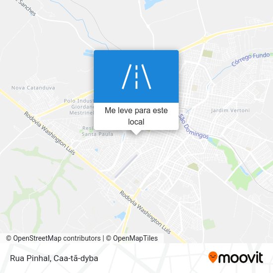 Rua Pinhal mapa