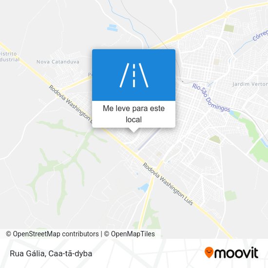 Rua Gália mapa