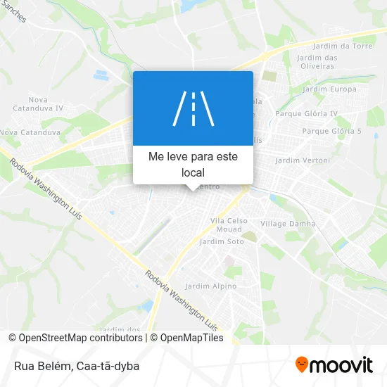Rua Belém mapa