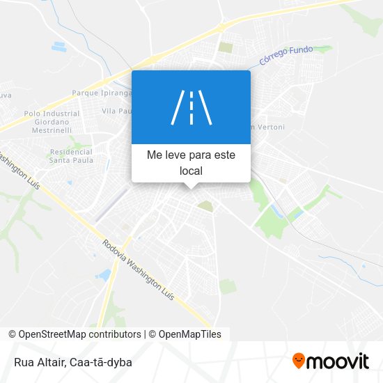 Rua Altair mapa