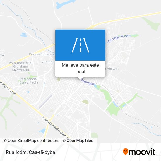 Rua Icém mapa