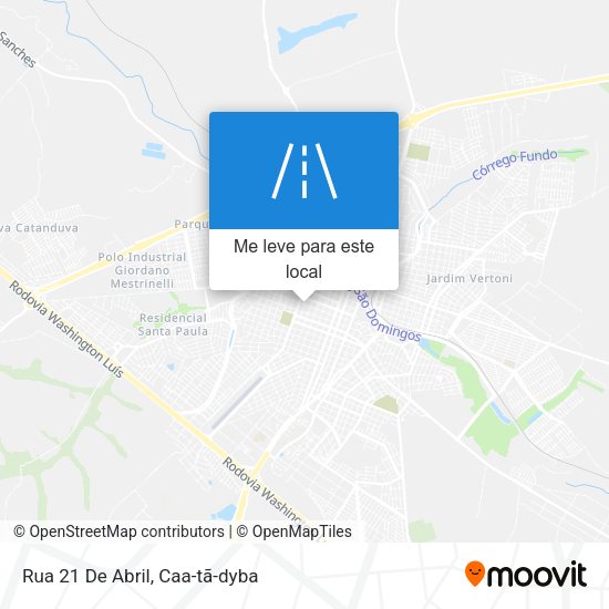 Rua 21 De Abril mapa