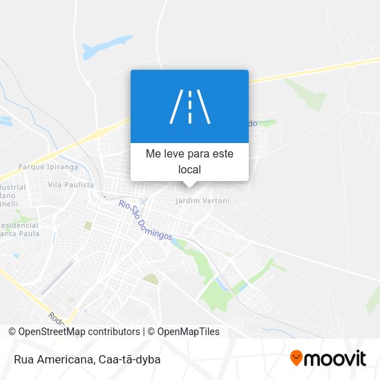 Rua Americana mapa