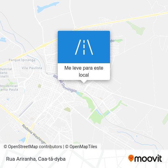 Rua Ariranha mapa