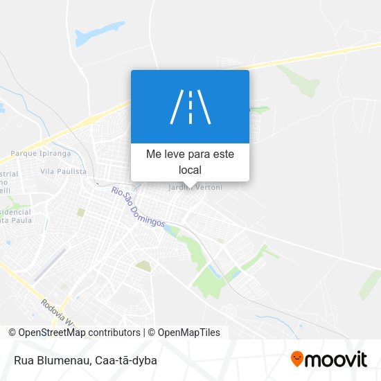Rua Blumenau mapa