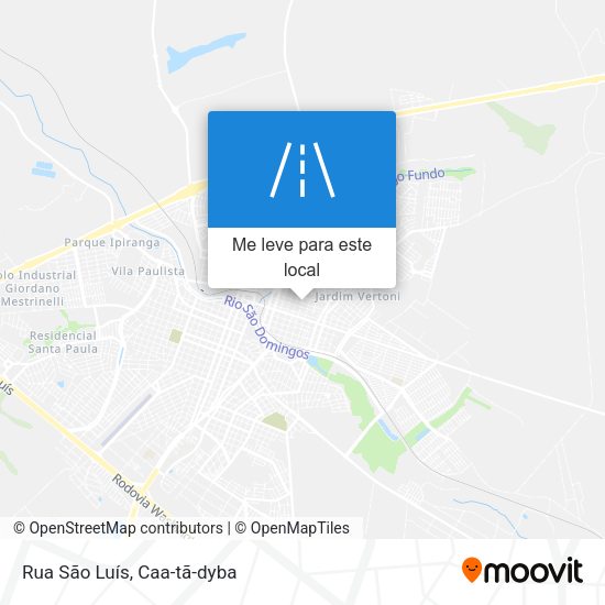 Rua São Luís mapa