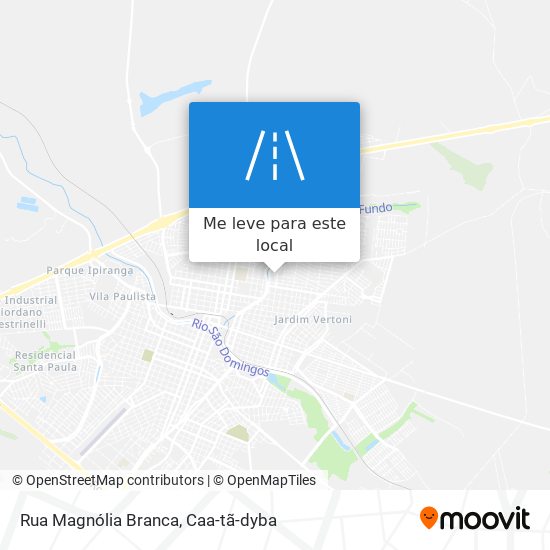 Rua Magnólia Branca mapa