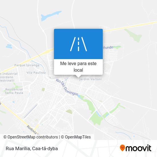 Rua Marília mapa