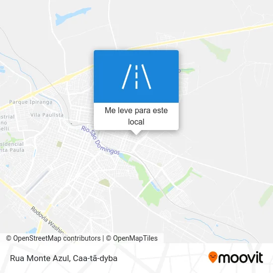 Rua Monte Azul mapa