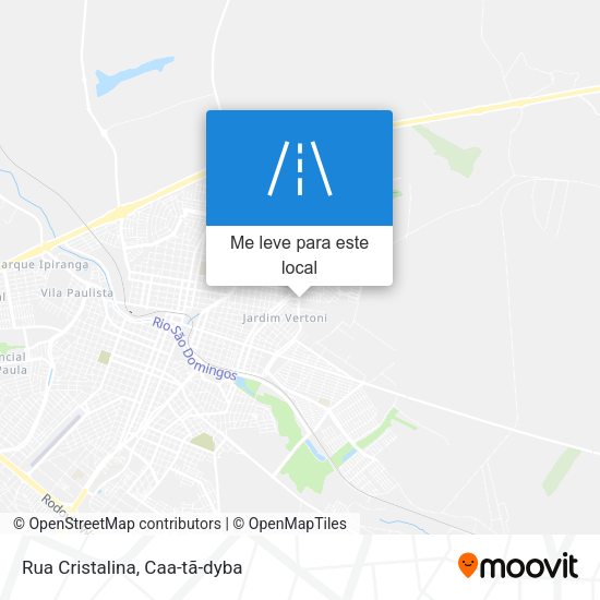 Rua Cristalina mapa