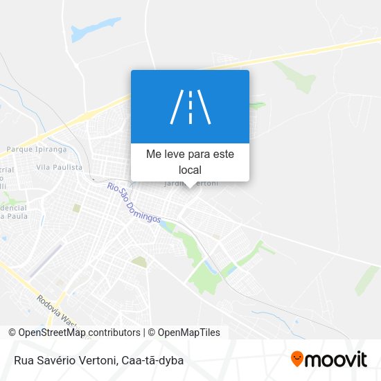 Rua Savério Vertoni mapa