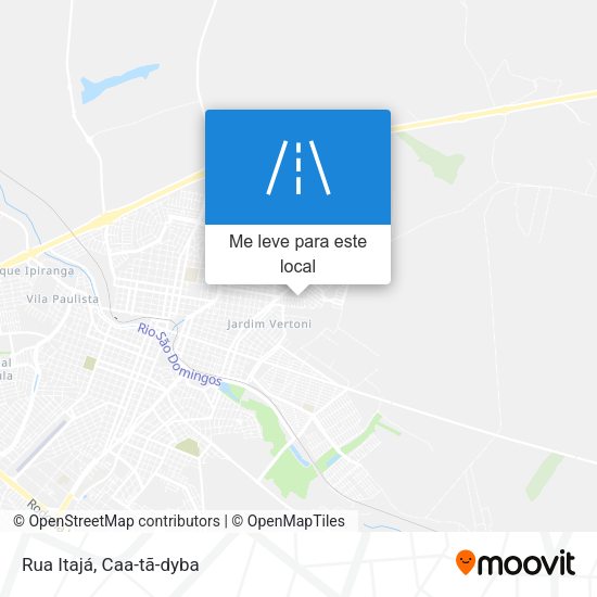Rua Itajá mapa