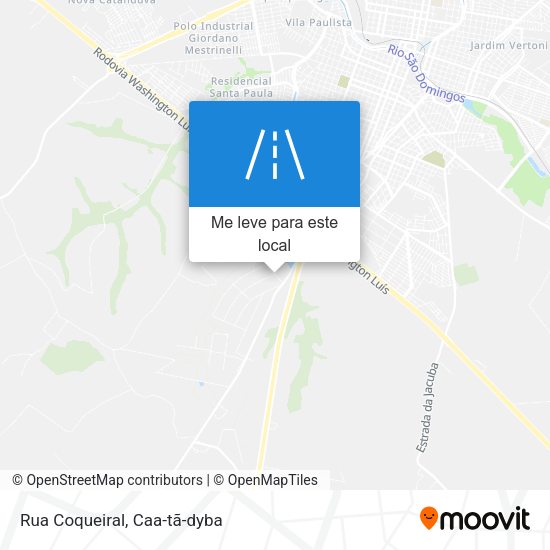 Rua Coqueiral mapa