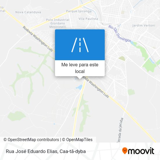 Rua José Eduardo Elias mapa