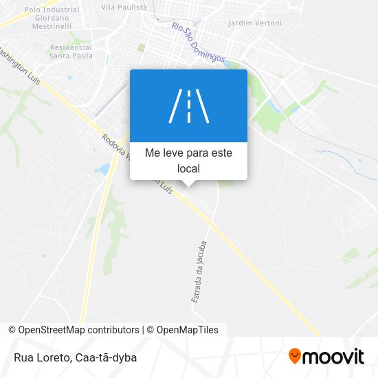 Rua Loreto mapa