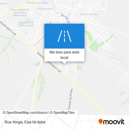 Rua Itinga mapa