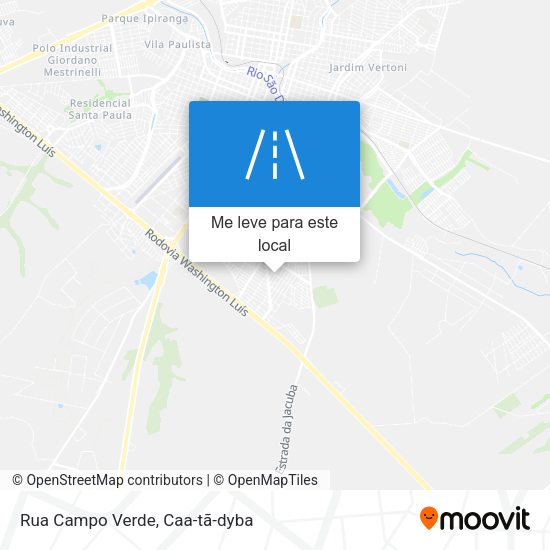 Rua Campo Verde mapa