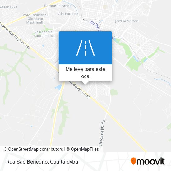 Rua São Benedito mapa
